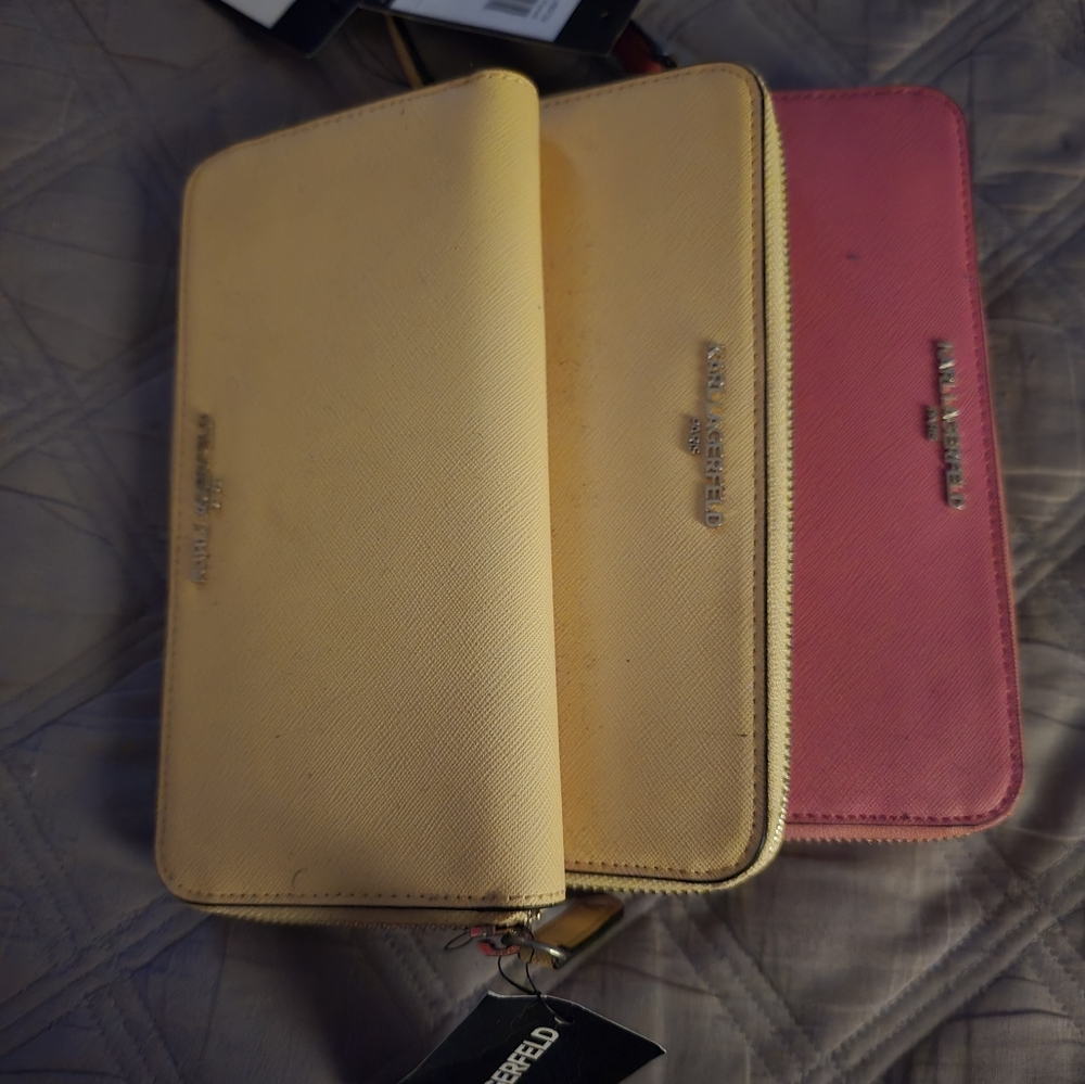 "Karl Lagerfield" Wallets Sets of 2 (message with color choices)